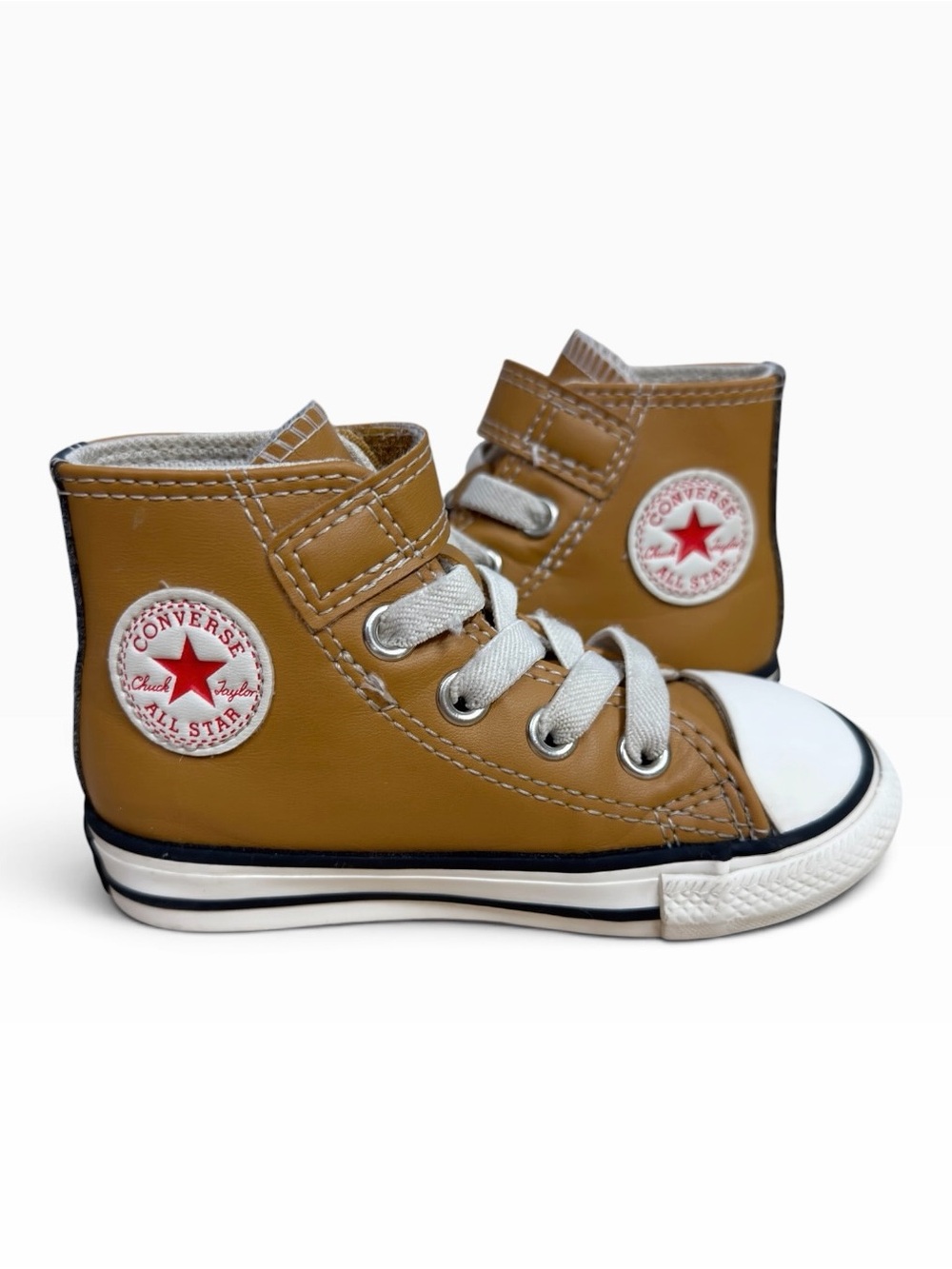 Converse Chuck Taylor All Star 1V Dark Soba Brown High Top Toddler Sneakers US 6